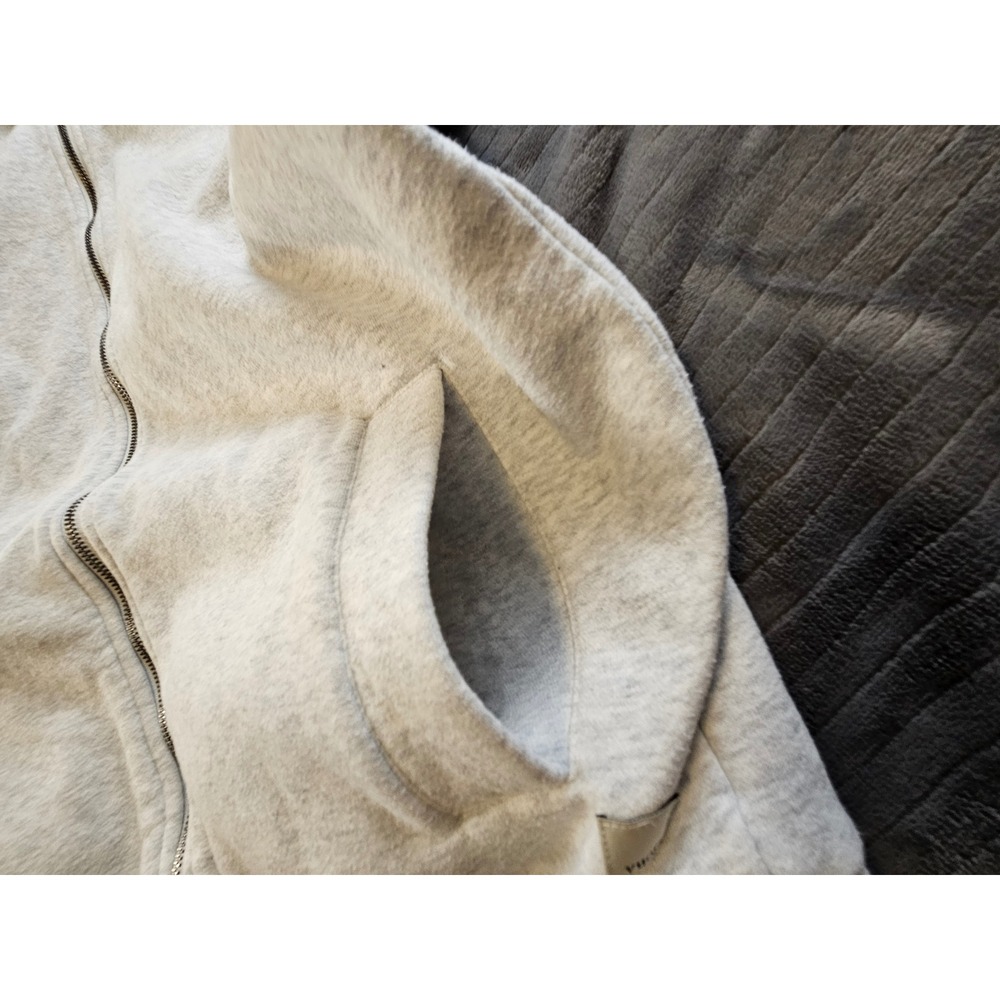 Vuori Restore Hoodie Heather Gray Full Zip Organic Cotton Sweatshirt Small - Picture 11 of 12
